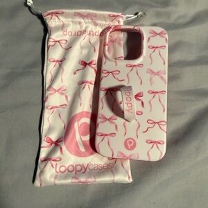 Loopy Case Pink Ribbon Phone Cover